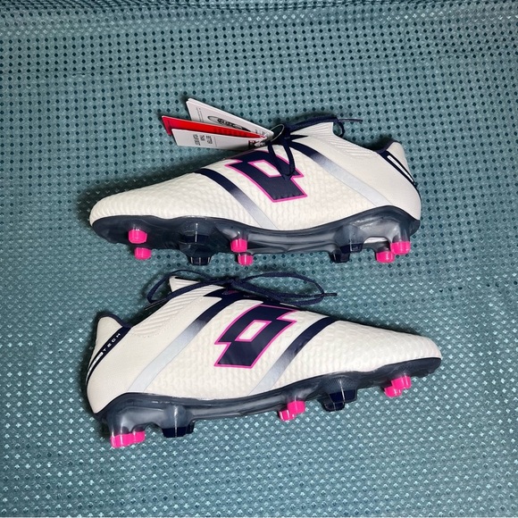 ***NWT*** Lotto Maestro 100 IV Soccer Cleats White & Navy Blue - Picture 7 of 12